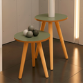 Kit de Mesinha Lateral Redonda de Canto de Sofá Para Sala Decoração