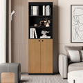 Estante Livreiro Com 5 Prateleiras e 2 Portas Gold Luxo