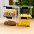 Monte Seu Kit Conjunto De Potes Herméticos em Acrílico Cristal com Trava Empilhável