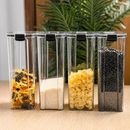 Monte Seu Kit Conjunto De Potes Herméticos em Acrílico Cristal com Trava Empilhável