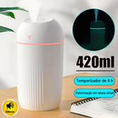 Umidificador De Ar 420ml Grande Difusor Aromatizador De Ambiente LED USB Purificador De Ar Portátil