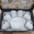 Xícara de café kit com 12 peças de Cerâmica em porcelana