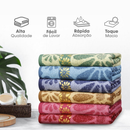 Kit Toalhas de Banho Estampada Grande 140x70cm Felpuda Macia Alta Qualidade Bordada Sortida