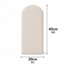 Kit 5 Até 10 Cabeceiras Estofada Cama Box Casal Moderna Luxo Modulada Sem Furo Autocolante 40cmx19cm Solteiro Queen King