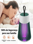 Luminária LED UV Anti Mosquito USB Para Insetos Portátil Recarregável Verde Cinza