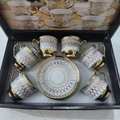 Xícara de café kit com 12 peças de Cerâmica em porcelana