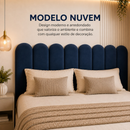 Kit 5 Até 10 Cabeceiras Estofada Cama Box Casal Moderna Luxo Modulada Sem Furo Autocolante 40cmx19cm Solteiro Queen King