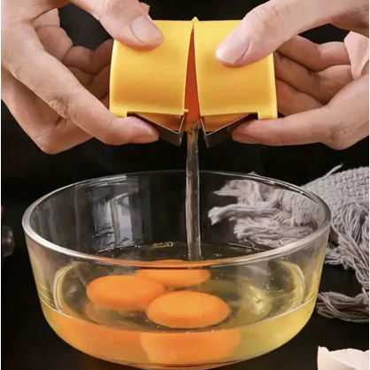 Quebrador De Ovo Prático Inox Para Cozinha Doméstica Cores Sortidas