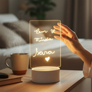 Abajur de Mesa Luminária Led 3D USB Lousa Tela para Escrever Decoração Presente Mães Pais Namorados