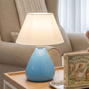 Abajur Luminária de Cerâmica Porcelana Gota Com Cúpula para Decoração Quarto Escritório Sala