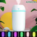 Umidificador De Ar 420ml Grande Difusor Aromatizador De Ambiente LED USB Purificador De Ar Portátil
