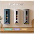 Suporte Multiuso para Sacola de Lixo – Organização Prática para Cozinha e Banheiro!