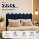 Kit 5 Até 10 Cabeceiras Estofada Cama Box Casal Moderna Luxo Modulada Sem Furo Autocolante 40cmx19cm Solteiro Queen King