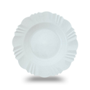 Kit 5 a 30 prato fundo com borda branco refeição churrasco festa jantar sopa Jogo de pratos plastico