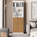 Estante Livreiro Com 5 Prateleiras e 2 Portas Gold Luxo