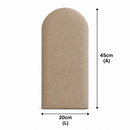 Kit 5 Até 10 Cabeceiras Estofada Cama Box Casal Moderna Luxo Modulada Sem Furo Autocolante 40cmx19cm Solteiro Queen King