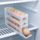 1/2 Peça Porta Ovos Deslizante Organizador Para Geladeira De 4 Camadas Automática Rolantes