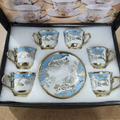 Xícara de café kit com 12 peças de Cerâmica em porcelana