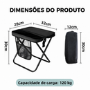 Banco Banqueta Dobrável Portátil Cadeira Retrátil Com Bolsa de Transporte para Camping Pesca e Praia
