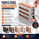 1/2 Peça Porta Ovos Deslizante Organizador Para Geladeira De 4 Camadas Automática Rolantes