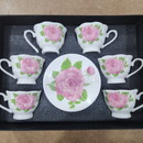 Xícara de café kit com 12 peças de Cerâmica em porcelana