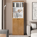 Estante Livreiro Com 5 Prateleiras e 2 Portas Gold Luxo