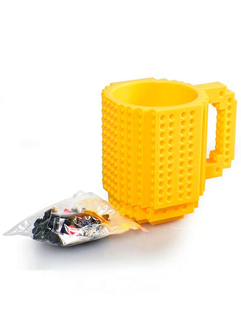 Canecas Bloquinhos Com Encaixe "Lego" + Peças Para Montar