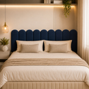 Kit 5 Até 10 Cabeceiras Estofada Cama Box Casal Moderna Luxo Modulada Sem Furo Autocolante 40cmx19cm Solteiro Queen King