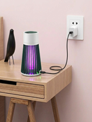 Luminária LED UV Anti Mosquito USB Para Insetos Portátil Recarregável Verde Cinza