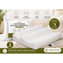 Travesseiro CERVICAL Ortopédico Magnetico com Infravermelho Terapêutico Pillow Anatômico Anti Ronco