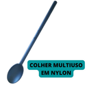 Colher Funcional Multiuso Nylon Sucos Drinks Alimentos Molhos 31cm