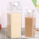 Garrafa De Acrílico Transparente Caixa Portátil Geladeira Leite Suco Bebidas Água 500ml ou1000ml