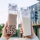 Garrafa De Acrílico Transparente Caixa Portátil Geladeira Leite Suco Bebidas Água 500ml ou1000ml