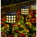 Luminaria Solar Espeto de Jardim Led Decoração Cazinha Recarregavel no Sol