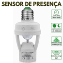 KIT 1/2/3/4 Sensor De Presença Com Fotocélula Para Lâmpada Soquete