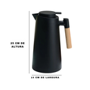 Garrafa Térmica Café 1 Litro Com Termômetro Led Para Chás Design Moderno
