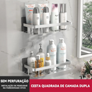 Suporte De Shampoo Prateleiras De Banheiro Sem Furo Premium
