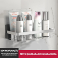 Suporte De Shampoo Prateleiras De Banheiro Sem Furo Premium