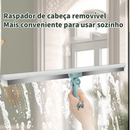 Rodo de Silicone Para Limpeza Banheiro Vassoura Mágica Rodo Tira Pelo Limpa Vidro Seca Bem Silicone Vassoura Piso Vidros