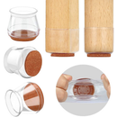 Kit 8-24Peças Capas protetoras de silicone para pés de cadeiras, mesas e móveis.