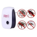 Repelente ultrassônico eletrônico de mosquitos, repele moscas, baratas, morcegos e ratos, tensão dupla