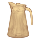 Jarra De Vidro Dourada Com Tampa Acrilico 1620ml