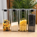 Monte Seu Kit Conjunto De Potes Herméticos em Acrílico Cristal com Trava Empilhável