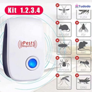 Repelente ultrassônico eletrônico de mosquitos, repele moscas, baratas, morcegos e ratos, tensão dupla